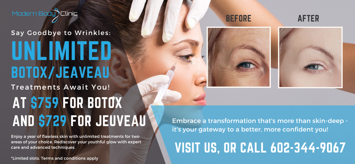 1 year Unlimited Botox and Jeuveau Jan 2025 Special Promotional poster